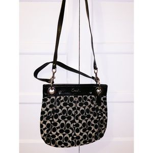 Black and Tan Coach purse